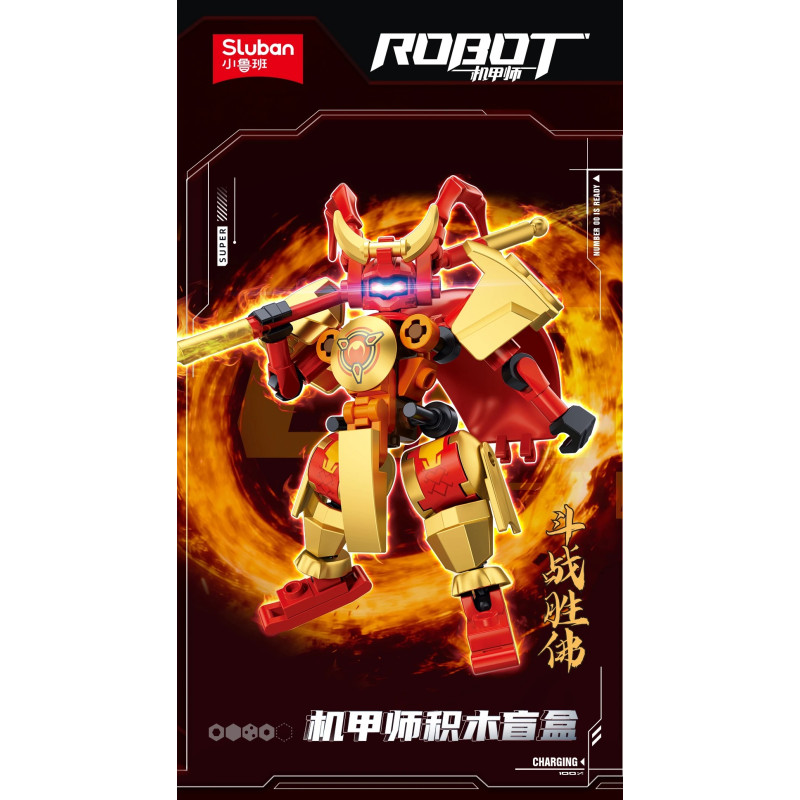 Sluban M38-B1656 Xếp hình lắp ráp ghép mô hình Hộp mù Mecha Master
