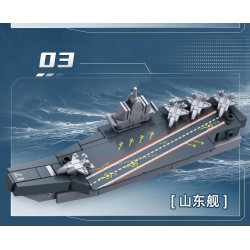 Sluban M38-B1661 Xếp hình lắp ráp ghép mô hình Hộp mù tàu sân bay thế giới