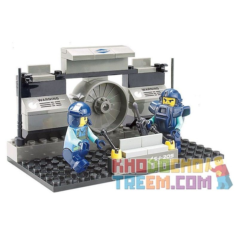 SLUBAN M38-B0197 B0197 0197 M38B0197 38-B0197 Xếp hình kiểu  SWAT SPECIAL FORCE Attack Yacht Xuồng Cao Tốc Gắn Rocket 164 khối