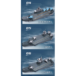 Sluban M38-B1661 Xếp hình lắp ráp ghép mô hình Hộp mù tàu sân bay thế giới