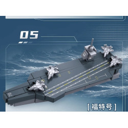 Sluban M38-B1661 Xếp hình lắp ráp ghép mô hình Hộp mù tàu sân bay thế giới