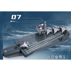Sluban M38-B1661 Xếp hình lắp ráp ghép mô hình Hộp mù tàu sân bay thế giới