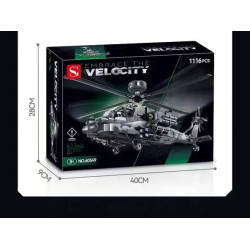 double height 60549 Embrace The Velocity Xếp hình lắp ráp ghép mô hình pháo hạm