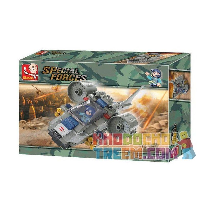 SLUBAN M38-B0196 B0196 0196 M38B0196 38-B0196 Xếp hình kiểu  SWAT SPECIAL FORCE Strike Craft Phi Thuyền Nhỏ 155 khối
