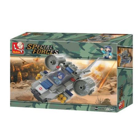 SLUBAN M38-B0196 B0196 0196 M38B0196 38-B0196 Xếp hình kiểu  SWAT SPECIAL FORCE Strike Craft Phi Thuyền Nhỏ 155 khối