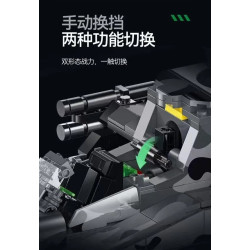 double height 60549 Embrace The Velocity Xếp hình lắp ráp ghép mô hình pháo hạm