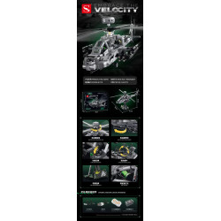 double height 60549 Embrace The Velocity Xếp hình lắp ráp ghép mô hình pháo hạm