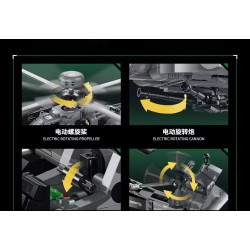 double height 60549 Embrace The Velocity Xếp hình lắp ráp ghép mô hình pháo hạm