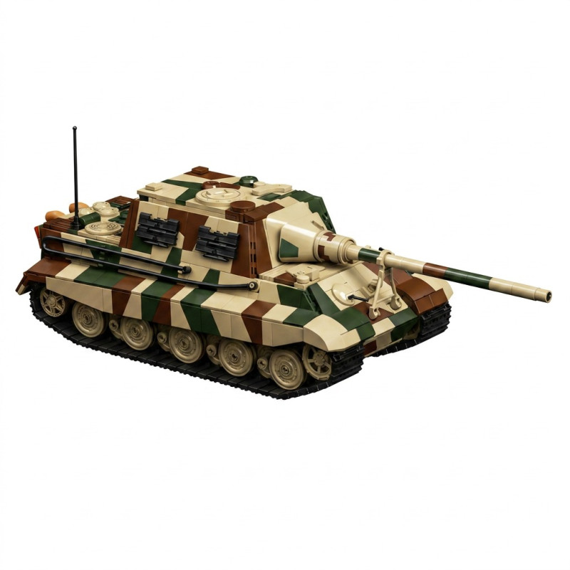 12GO 97060 Jagdtiger Xếp hình lắp ráp ghép mô hình Pháo chống tăng Jagdtiger 1:28