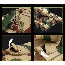 12GO 97060 Jagdtiger Xếp hình lắp ráp ghép mô hình Pháo chống tăng Jagdtiger 1:28