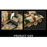 12GO 97060 Jagdtiger Xếp hình lắp ráp ghép mô hình Pháo chống tăng Jagdtiger 1:28