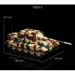 12GO 97060 Jagdtiger Xếp hình lắp ráp ghép mô hình Pháo chống tăng Jagdtiger 1:28