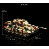 12GO 97060 Jagdtiger Xếp hình lắp ráp ghép mô hình Pháo chống tăng Jagdtiger 1:28