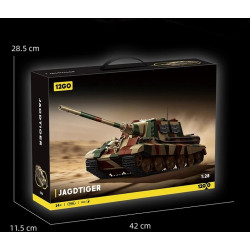12GO 97060 Jagdtiger Xếp hình lắp ráp ghép mô hình Pháo chống tăng Jagdtiger 1:28