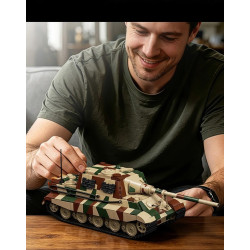 12GO 97060 Jagdtiger Xếp hình lắp ráp ghép mô hình Pháo chống tăng Jagdtiger 1:28