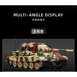 12GO 97060 Jagdtiger Xếp hình lắp ráp ghép mô hình Pháo chống tăng Jagdtiger 1:28