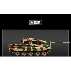 12GO 97060 Jagdtiger Xếp hình lắp ráp ghép mô hình Pháo chống tăng Jagdtiger 1:28