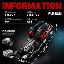 EIKEE Y15007 Xếp hình lắp ráp ghép mô hình Động cơ Ferrari V12