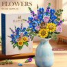 Beautiful and 13122 Xếp hình lắp ráp ghép mô hình bó hoa iris