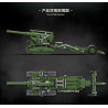 QUANGUAN 100331 Xếp hình lắp ráp ghép mô hình B-4 M1931 Pháo 203mm 1:35