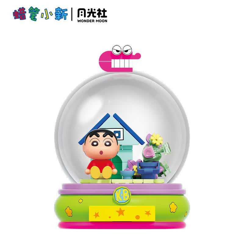 Gekkosha 803403 Xếp hình lắp ráp ghép mô hình Crayon Shin-chan: Hộp thời gian vui nhộn của trẻ em