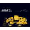 MouldKing 17084 972M Wheel Loader Xếp hình lắp ráp ghép mô hình Máy xúc lật Model 972M