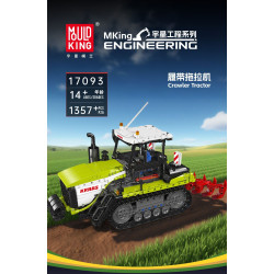MouldKing 17093 Crawler Tractor Xếp hình lắp ráp ghép mô hình máy kéo bánh xích
