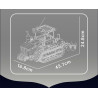 MouldKing 17093 Crawler Tractor Xếp hình lắp ráp ghép mô hình máy kéo bánh xích