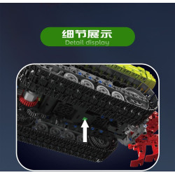 MouldKing 17093 Crawler Tractor Xếp hình lắp ráp ghép mô hình máy kéo bánh xích