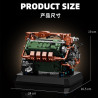 12GO 95010 GAA V8 Tank Engine Xếp hình lắp ráp ghép mô hình Động cơ xe tăng Sherman GAA-V8