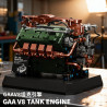 12GO 95010 GAA V8 Tank Engine Xếp hình lắp ráp ghép mô hình Động cơ xe tăng Sherman GAA-V8
