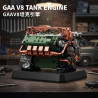 12GO 95010 GAA V8 Tank Engine Xếp hình lắp ráp ghép mô hình Động cơ xe tăng Sherman GAA-V8