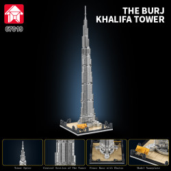 Le Yi 67019 Burj Khalifa, Dubai Xếp hình lắp ráp ghép mô hình Dubai Burj Khalifa