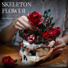 No license 66011 Skeleton Flower Xếp hình lắp ráp ghép mô hình hoa hồng sọ