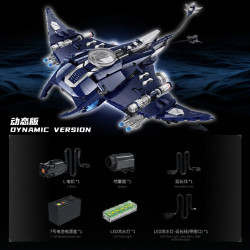 XINZHUAN XZ0112 Xếp hình lắp ráp ghép mô hình Cá đuối cơ khí