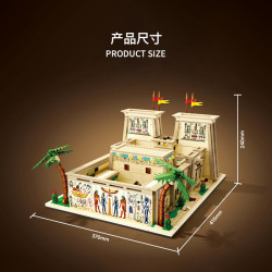 DK 6034 Xếp hình lắp ráp ghép mô hình Đền Horus, Ai Cập