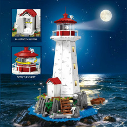 DK 6033 Xếp hình lắp ráp ghép mô hình Ngọn hải đăng Peggy's Cove, Bắc Mỹ