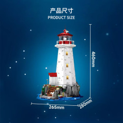 DK 6033 Xếp hình lắp ráp ghép mô hình Ngọn hải đăng Peggy's Cove, Bắc Mỹ