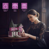 Amazing Block 80015 Pink Victorian House Xếp hình lắp ráp ghép mô hình Bungalow kiểu Victoria màu hồng