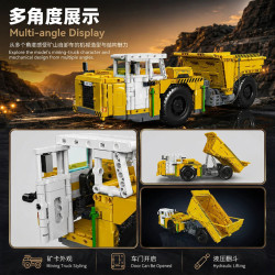 MouldKing 17101 17102 Mould King 17101 17102 KHAI THÁC XE TẢI CÓ BẢN LỀ ĐẶC BIỆT bộ đồ chơi xếp lắp ráp ghép mô hình Movie & Game MINING-SPECIFIC ARTICULATED DUMP TRUCK Phim Và Trò Chơi 1730 khối