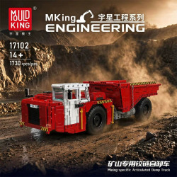 MouldKing 17101 17102 Mould King 17101 17102 KHAI THÁC XE TẢI CÓ BẢN LỀ ĐẶC BIỆT bộ đồ chơi xếp lắp ráp ghép mô hình Movie & Game MINING-SPECIFIC ARTICULATED DUMP TRUCK Phim Và Trò Chơi 1730 khối