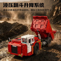 MouldKing 17101 17102 Mould King 17101 17102 KHAI THÁC XE TẢI CÓ BẢN LỀ ĐẶC BIỆT bộ đồ chơi xếp lắp ráp ghép mô hình Movie & Game MINING-SPECIFIC ARTICULATED DUMP TRUCK Phim Và Trò Chơi 1730 khối