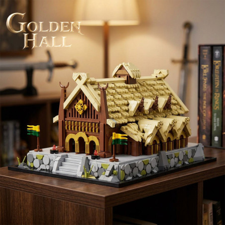 DK 6032 Golden Hall Xếp hình lắp ráp ghép mô hình hội trường vàng