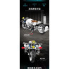 KAZI GBL BOZHI KY6170 Xếp hình lắp ráp ghép mô hình Xe máy BMM BMW Latte