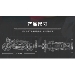 KAZI GBL BOZHI KY6170 Xếp hình lắp ráp ghép mô hình Xe máy BMM BMW Latte