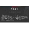 KAZI GBL BOZHI KY6170 Xếp hình lắp ráp ghép mô hình Xe máy BMM BMW Latte