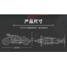 KAZI GBL BOZHI KY6172 Xếp hình lắp ráp ghép mô hình xe máy trinh sát tanm ấn độ