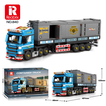 Reobrix 840 Container Truck Xếp hình lắp ráp ghép mô hình xe container
