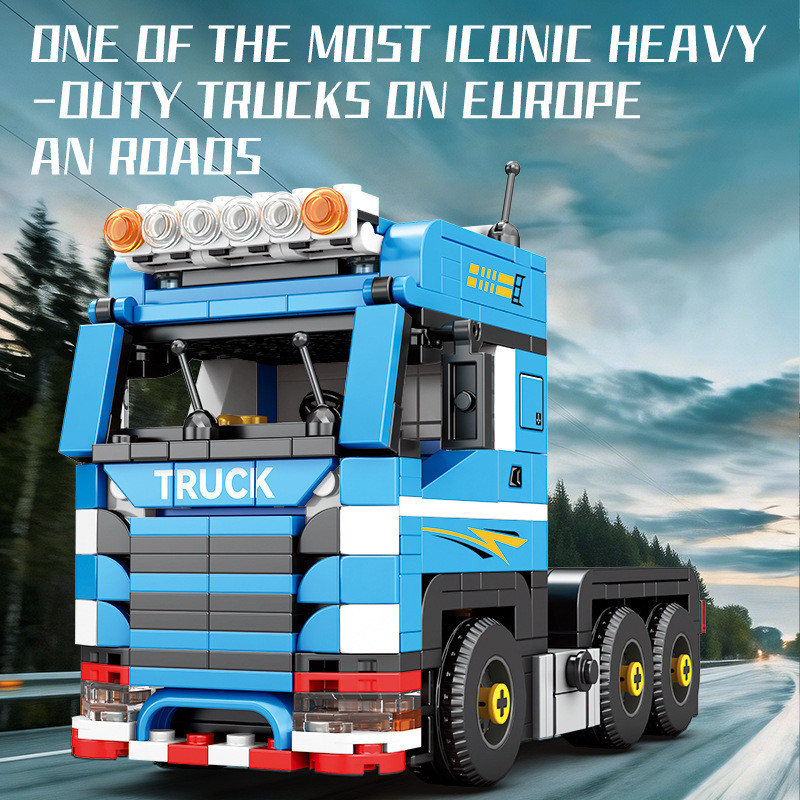 Reobrix 840 Container Truck Xếp hình lắp ráp ghép mô hình xe container