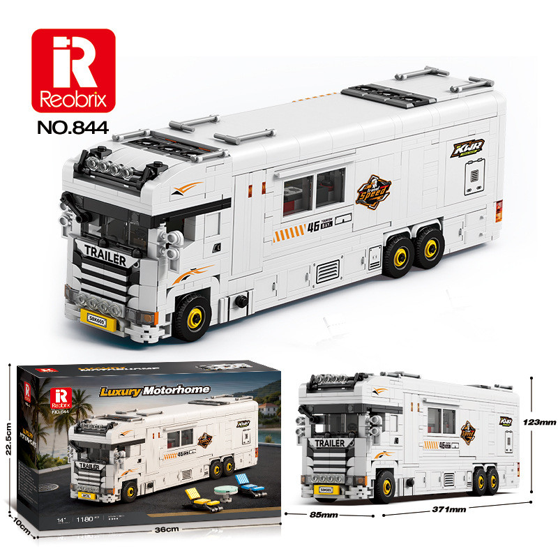 Reobrix 844 Luxury Motorhome Xếp hình lắp ráp ghép mô hình nhà xe sang trọng